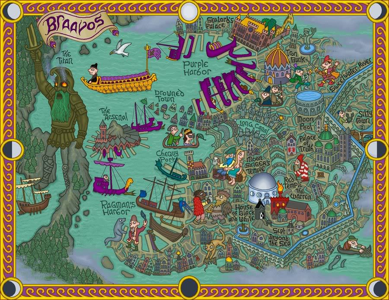 Illustration for article titled Here there be White Walkers in stylized Game of Thrones maps